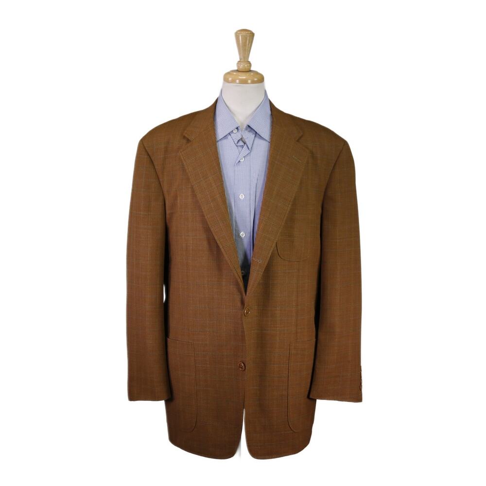 Sameulsohn Brown Checkered Patch Pocket Holland S… - image 1